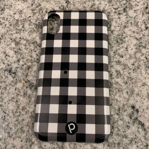 Gingham loopy case for iPhone XR- no loop